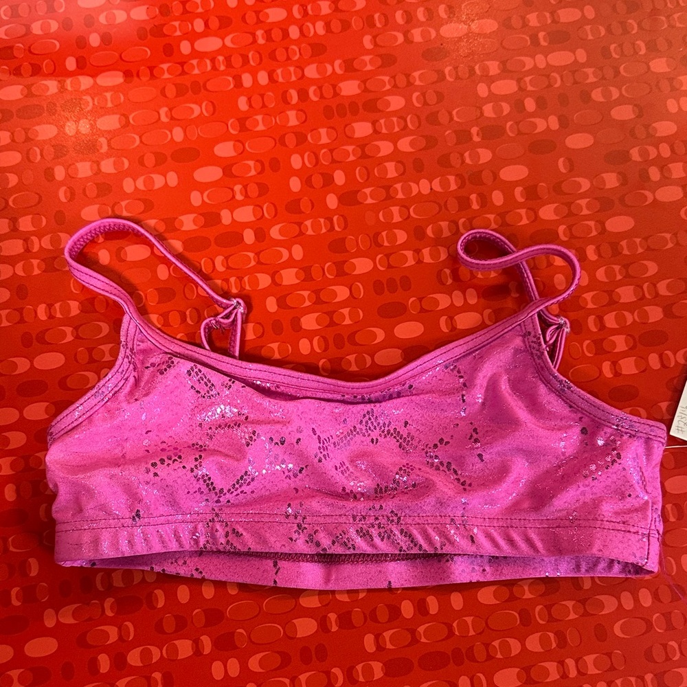 Capezio Glittery Fuchsia Camisole Bra